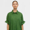 Frill sleeve Shirt Dress Green - For Sale Online UK