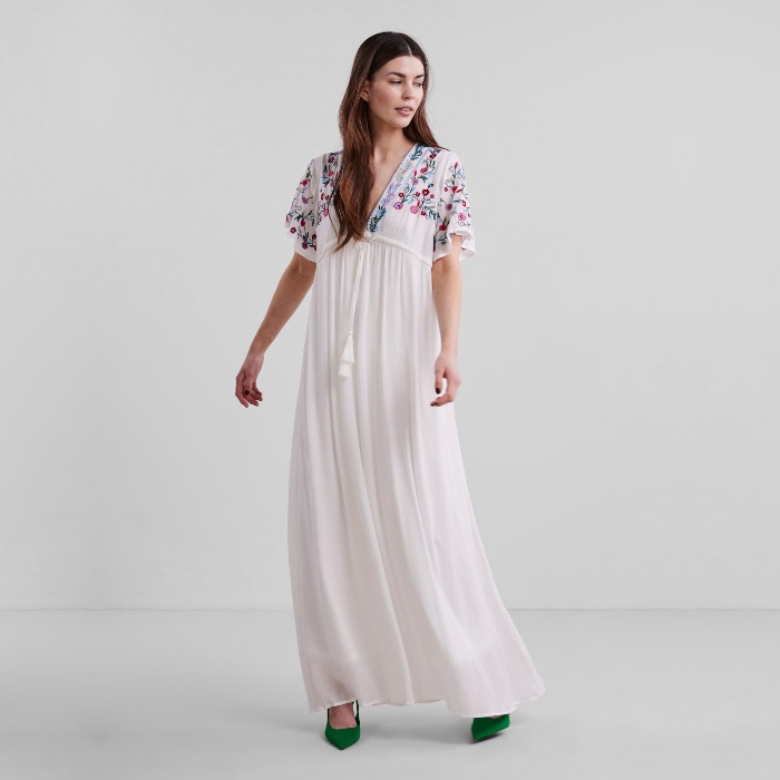 Floral Embroidery Maxi Dress - Buy Online UK
