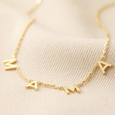 Mama Charm Necklace - Gold Plated Buy Online UK