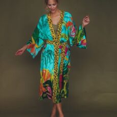 Long Cheetah Kimono Gown - Free UK Delivery Whem You Buy Online