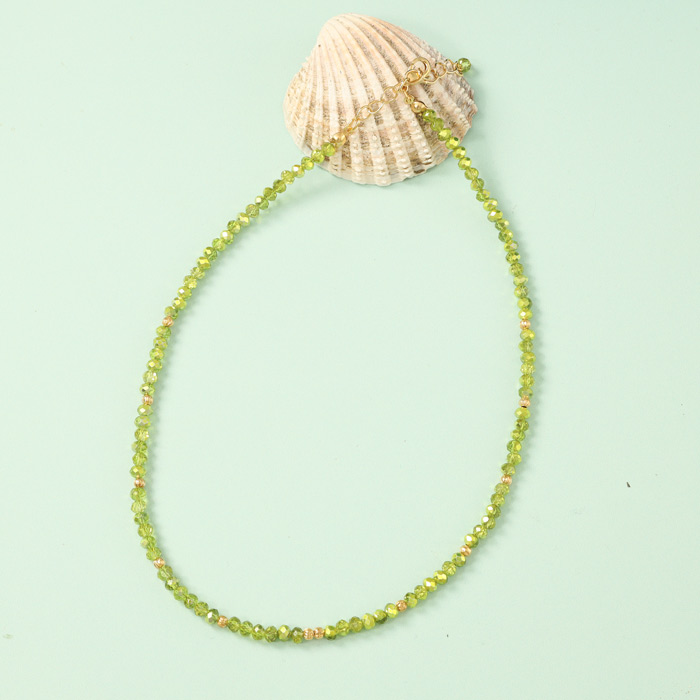 Sparkling Lime Beads Necklace - Buy Online UK