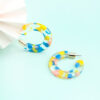 Multicoloured Resin Hoop Earrings - Purchase Online UK