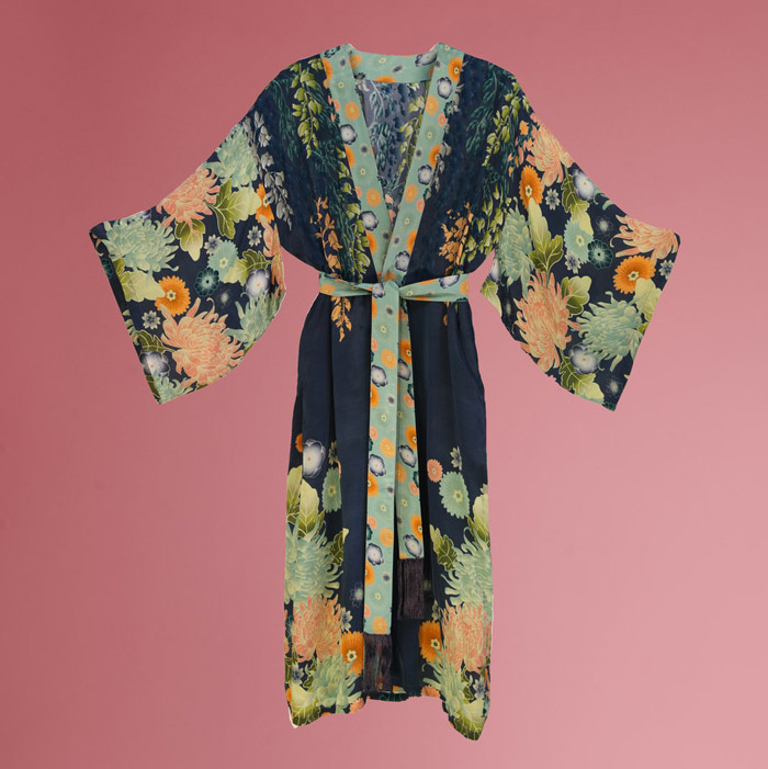 Ink Wisteria Long Kimono - For Sale Online UK