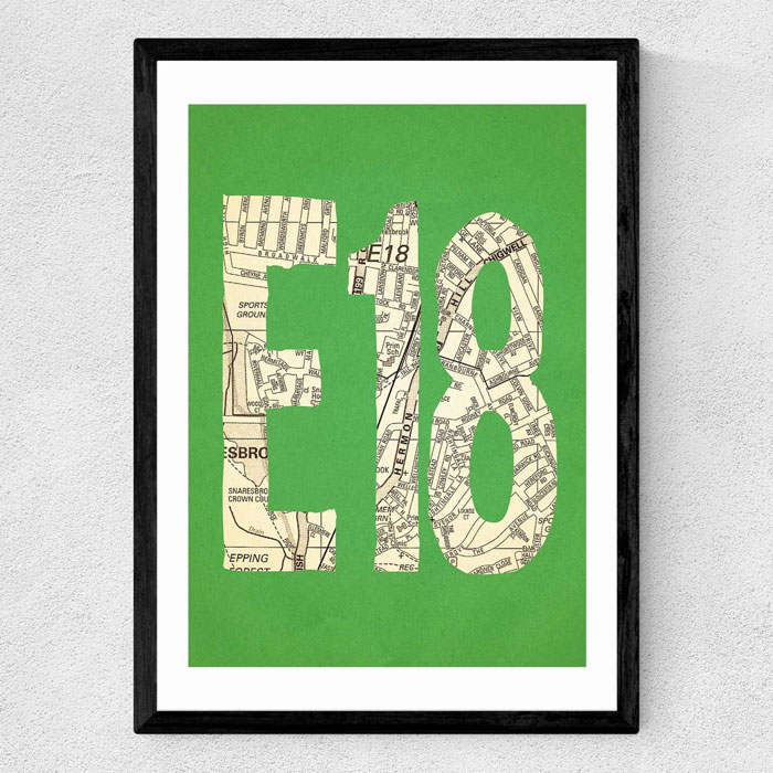 E18 London Print - Buy Online UK