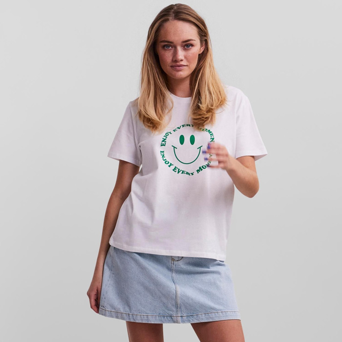 White Enjoy Every Moment T-Shirt Purchase Online UK