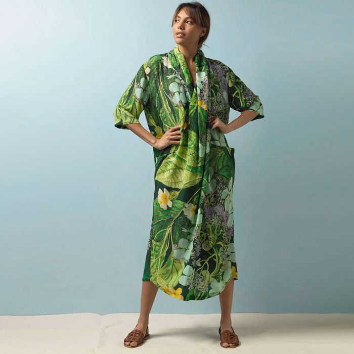 Hydrangea Print Summer Dress - Buy Online UK