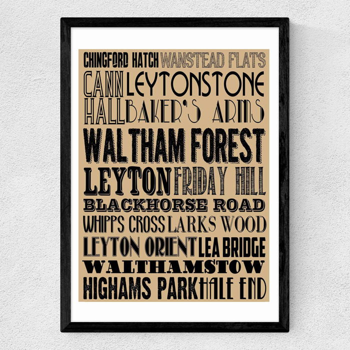 Waltham Forest Art Print - Buy Online UK