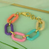 Chunky Rainbow Link Bracelet - Buy Online UK