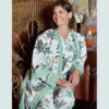 Safari Print Cotton Dressing Gown - For Sale Online UK