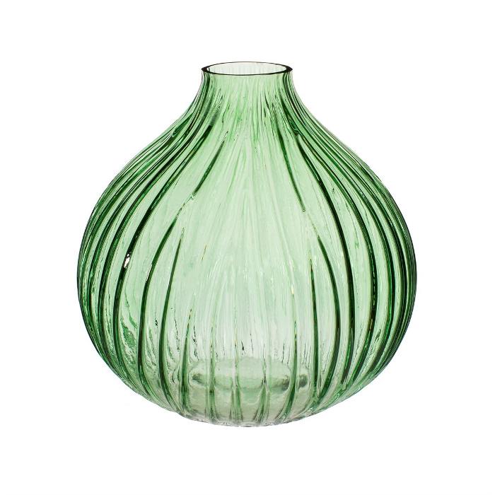 Large Green Ribbed Vase - For Sale Online UK