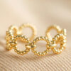 Gold Beaded Adjustable Ring - Buy Online UK