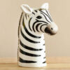 Small Zebra Ceramic Bust Vase