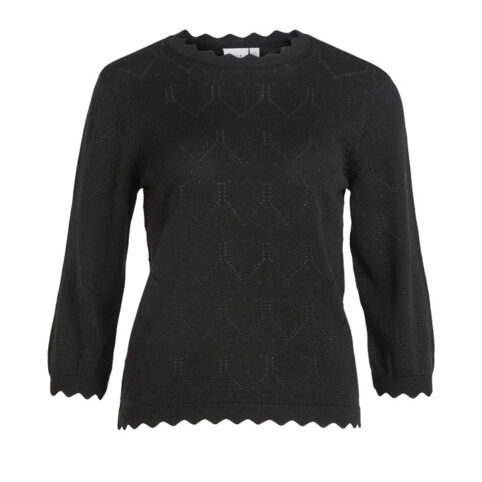 Vila Scallop Detail Knit Top - Buy Online With Free UK Delivery