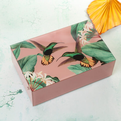 Pink Birds Of Paradise Jewellery Box - Buy Online UK
