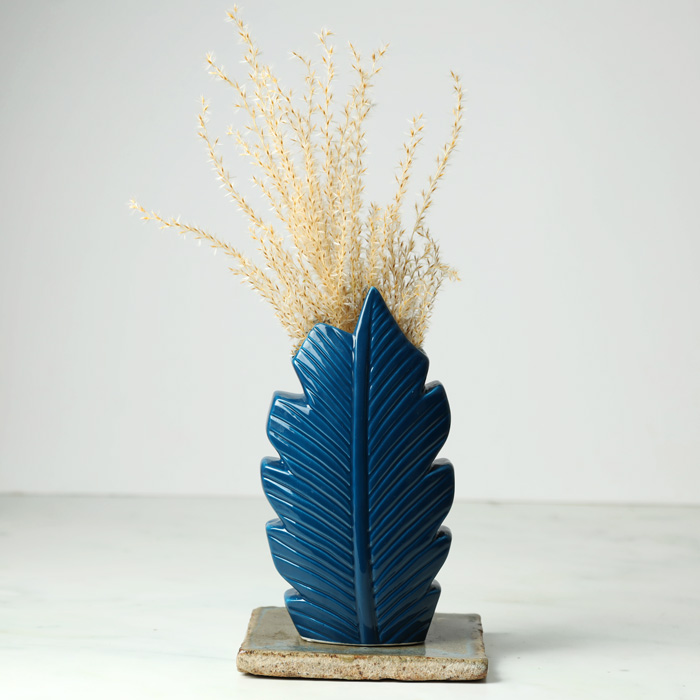Coloured Leaf Shape Vase Purchase Online UK