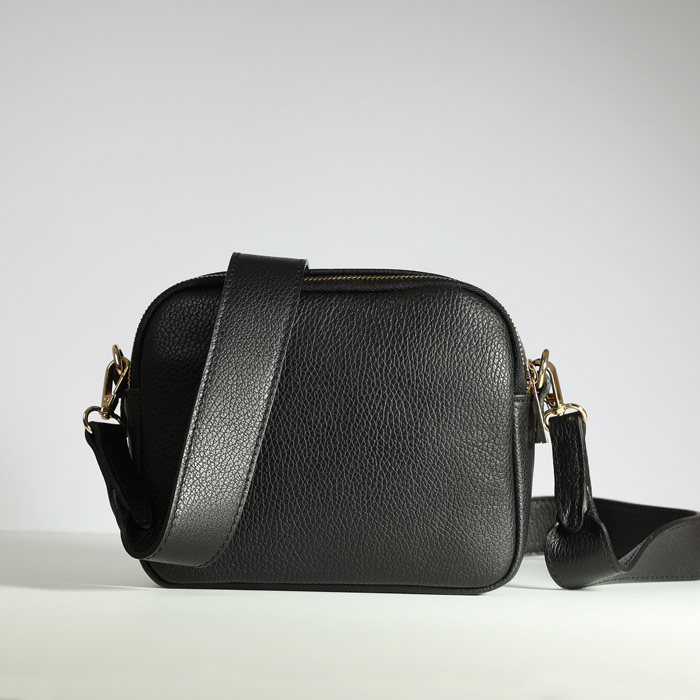 Black Leather Crossbody Bag - Buy Online UK