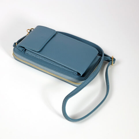 Turquoise Leather Phone Bag - Buy Online UK