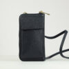 Black Leather Crossbody Phone Bag - Buy Online UK