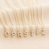 Tiny Pearl Letter Necklace - Buy Online UK