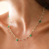 Semi-Precious Green Stone Beaded Necklace - Buy Online UK
