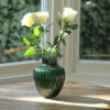 Large Green Glass Vase - Free UK Delivery