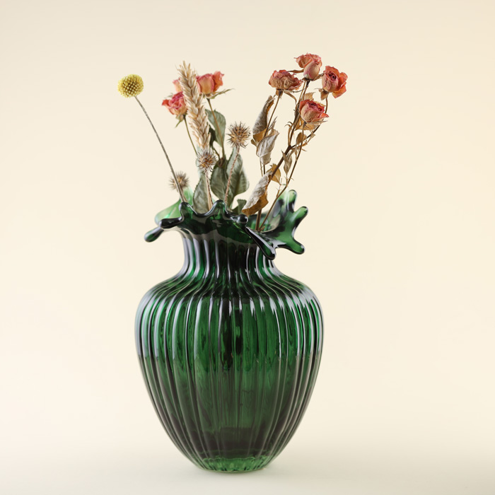 Sculptural Glass Vase - Buy Online UK