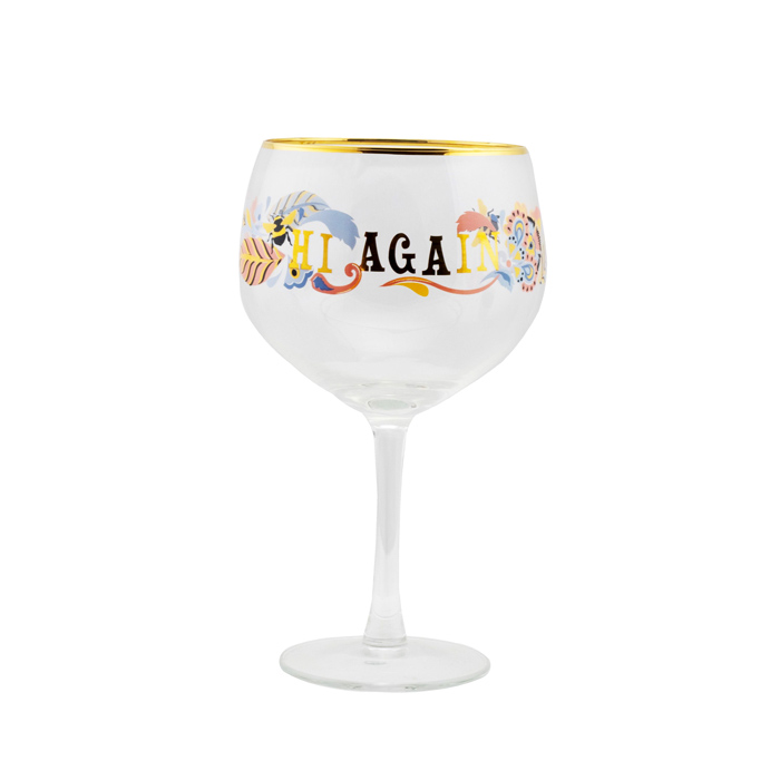 Yvonne Ellen Slogan Gin Glass - Buy Online UK