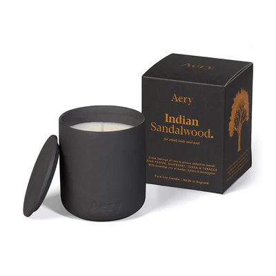 Aery Indian Sandalwood Candle - Free UK Delivery