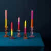 Vibrant Coloured Dinner Candles - Buy Online UK