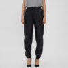 Faux Leather Elasticated Cuff Pants - Buy Online UK