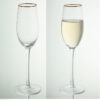 Ribbed Glass Champagne Flutes - Buy Online UK