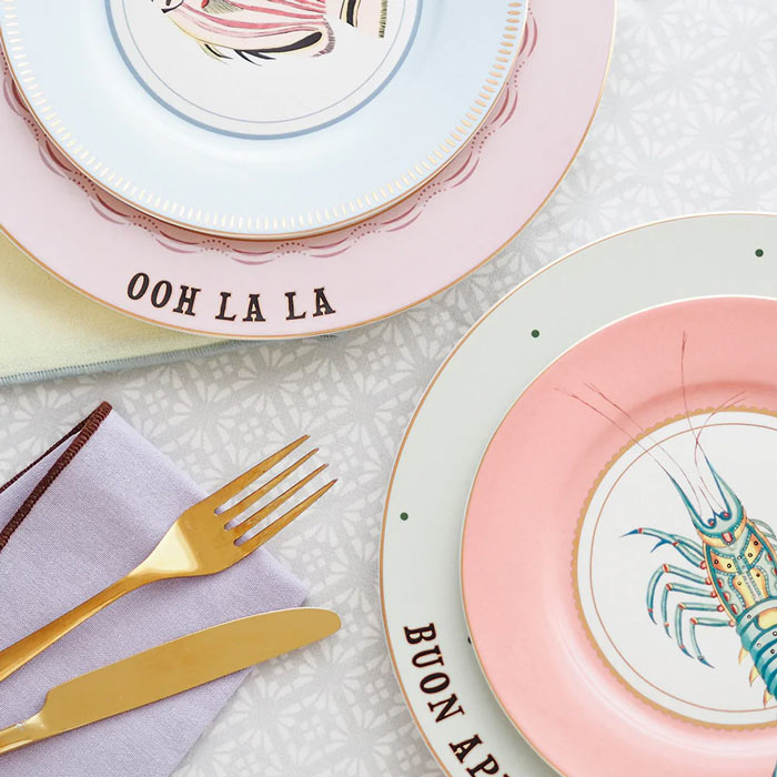 Yvonne Ellen Dinner Plates Slogan - Buy Online UK