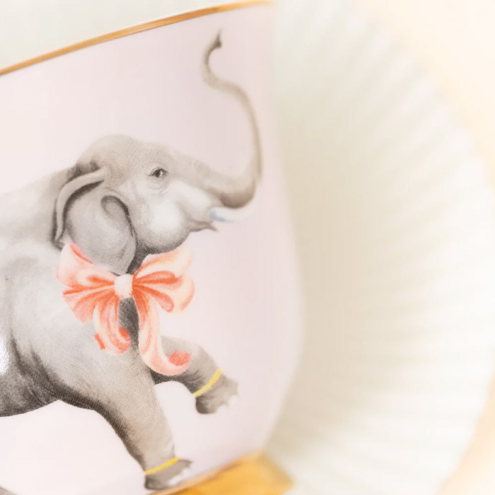 Yvonne Ellen Elephant Teacup Saucer - Buy Online UK