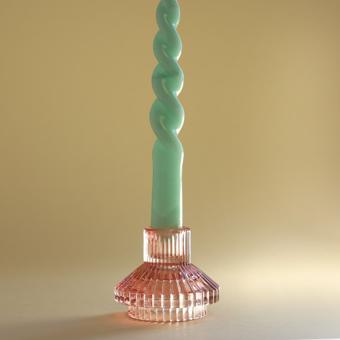 Small Pink Candle Holder - Buy Online UK