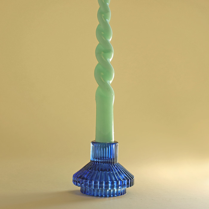 Small Blue Candle Holder - Buy Online UK