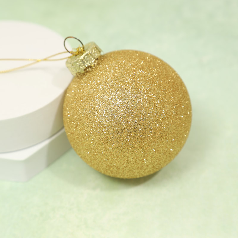 Gold Glitter Christmas Bauble - Buy Online UK