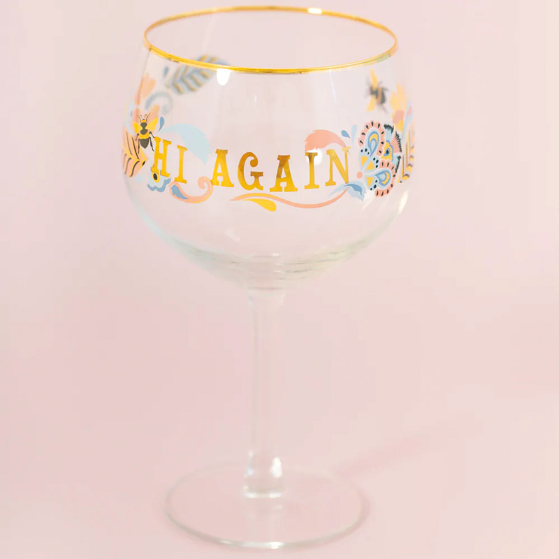 Yvonne Ellen Slogan Gin Glass - Buy Online UK