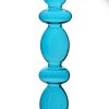 Blue Coloured Glass Bubble Candle Holder - Buy UK