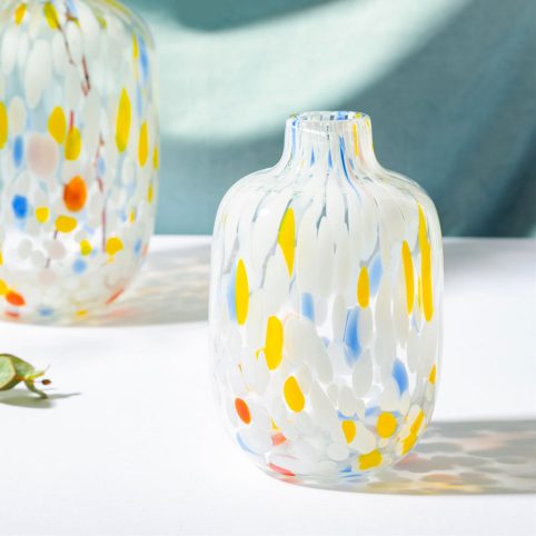 Multicoloured Small Speckled Vase - Buy Online UK