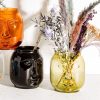 Green Glass Face Vase - Buy Online UK