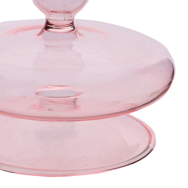 Soft Pink Glass Candle Holder Hestia - Buy online UK