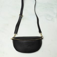 Black Leather Belt Bag - Buy Online UK