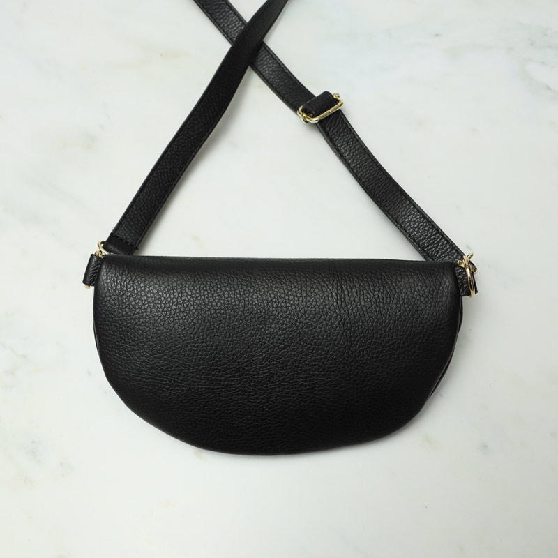 Black Leather Belt Bag - Purchase Online UK