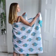 Aqua Shell Sarong - Buy Online With Free UK Delivery