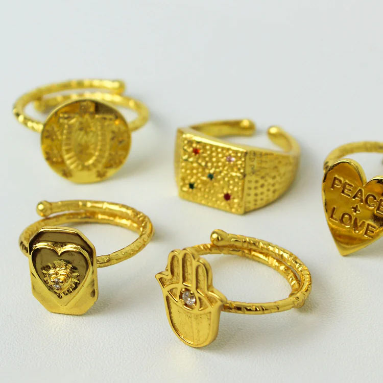 Gold Plated Statement Rings - Buy Online With Free UK Delivery