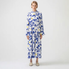 Blue & Yellow Floral Midi Dress - Buy Online UK