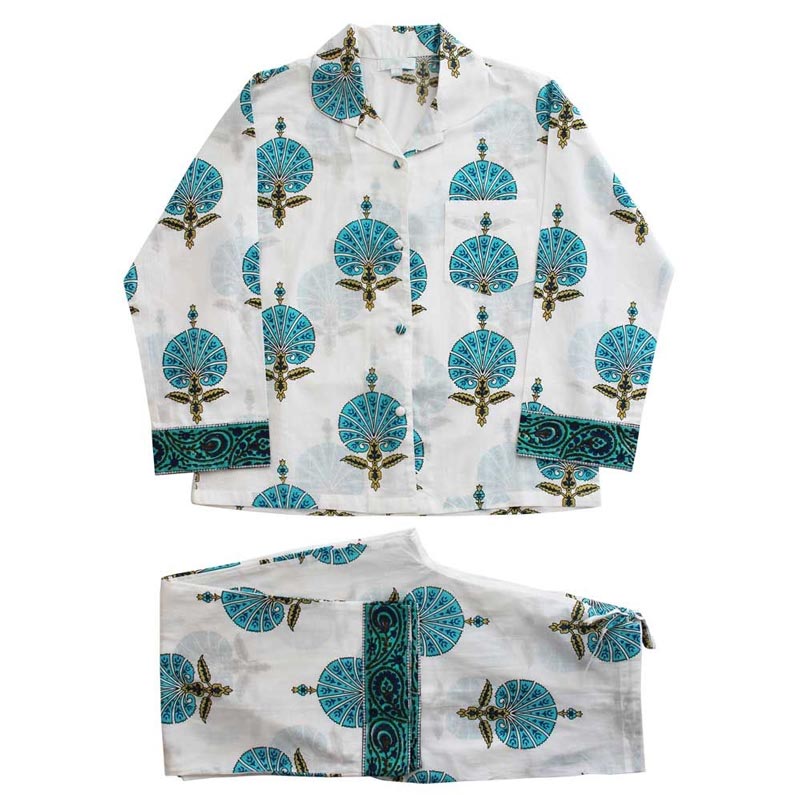 Aqua Shell Pyjamas - For Sale Online UK