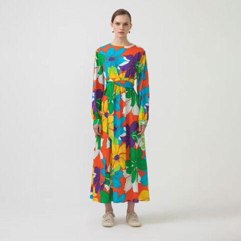Seventies Floral Maxi Dress - Buy Online UK