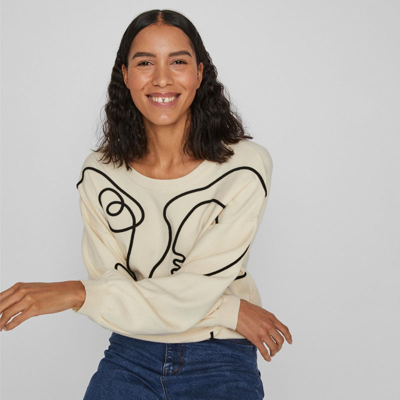 Vila Aimiee Face Jumper - Purchase Online UK