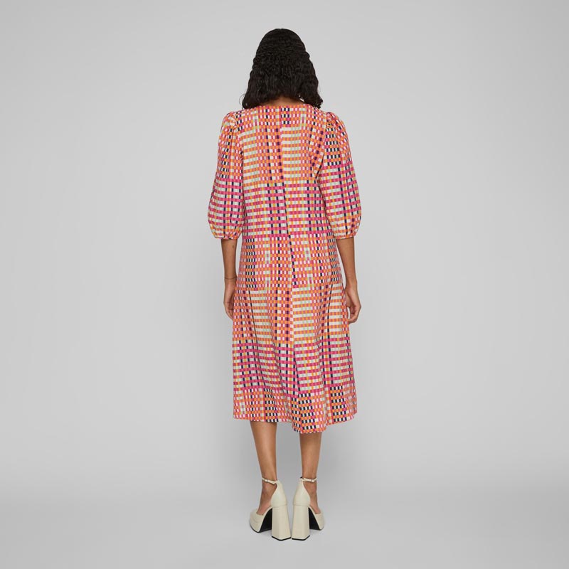 Vila Multi-Coloured Check Dress - Purchase Online UK